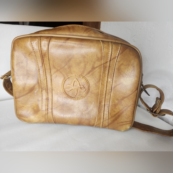 Vintage American Luggage Works Carry On Bag Leather Luggage 1975 - Picture 9 of 16